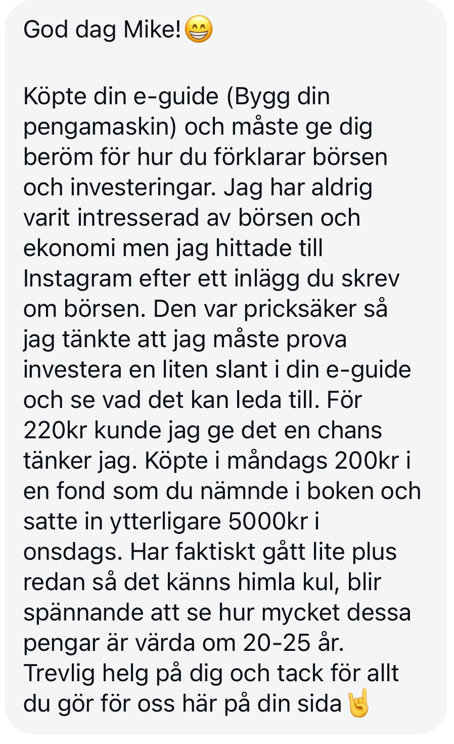 BYGG DIN PENGAMASKIN      ✔Lär dig bygga en långsiktig aktiestrategi
✔För vanliga människor – inga förkunskaper krävs
✔Fokus på stabil tillväxt, inte snabba chansningar